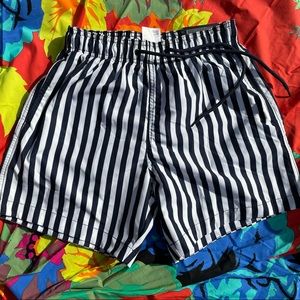 H&M Blue and White Striped Trunks, Brand New, Never Worn Size: Small